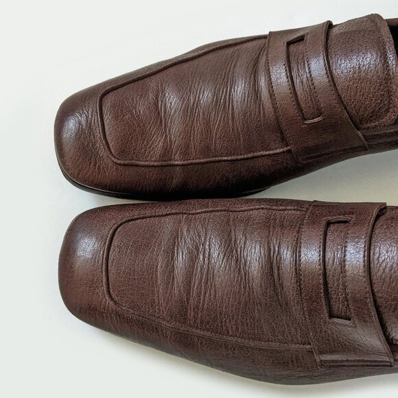 Men\'s Prada Brown Leather Penny Loafer Dress Shoes | Size 13** main image 9